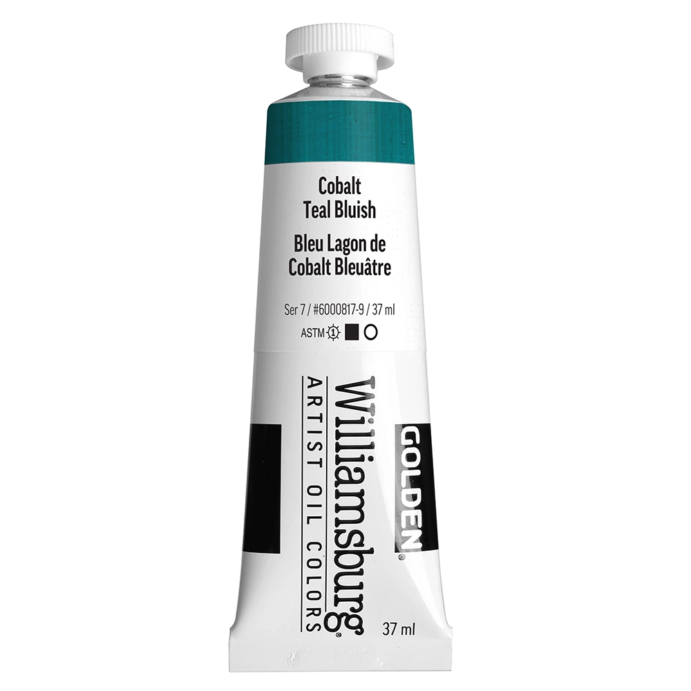 Williamsburg Artist Oil Colors - Cobalt Teal Bluish - 37 ml tube - 037-ml-tubes