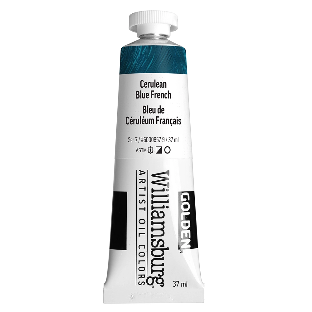 Williamsburg Artist Oil Colors - Cerulean Blue French - 37 ml tube - 037-ml-tubes