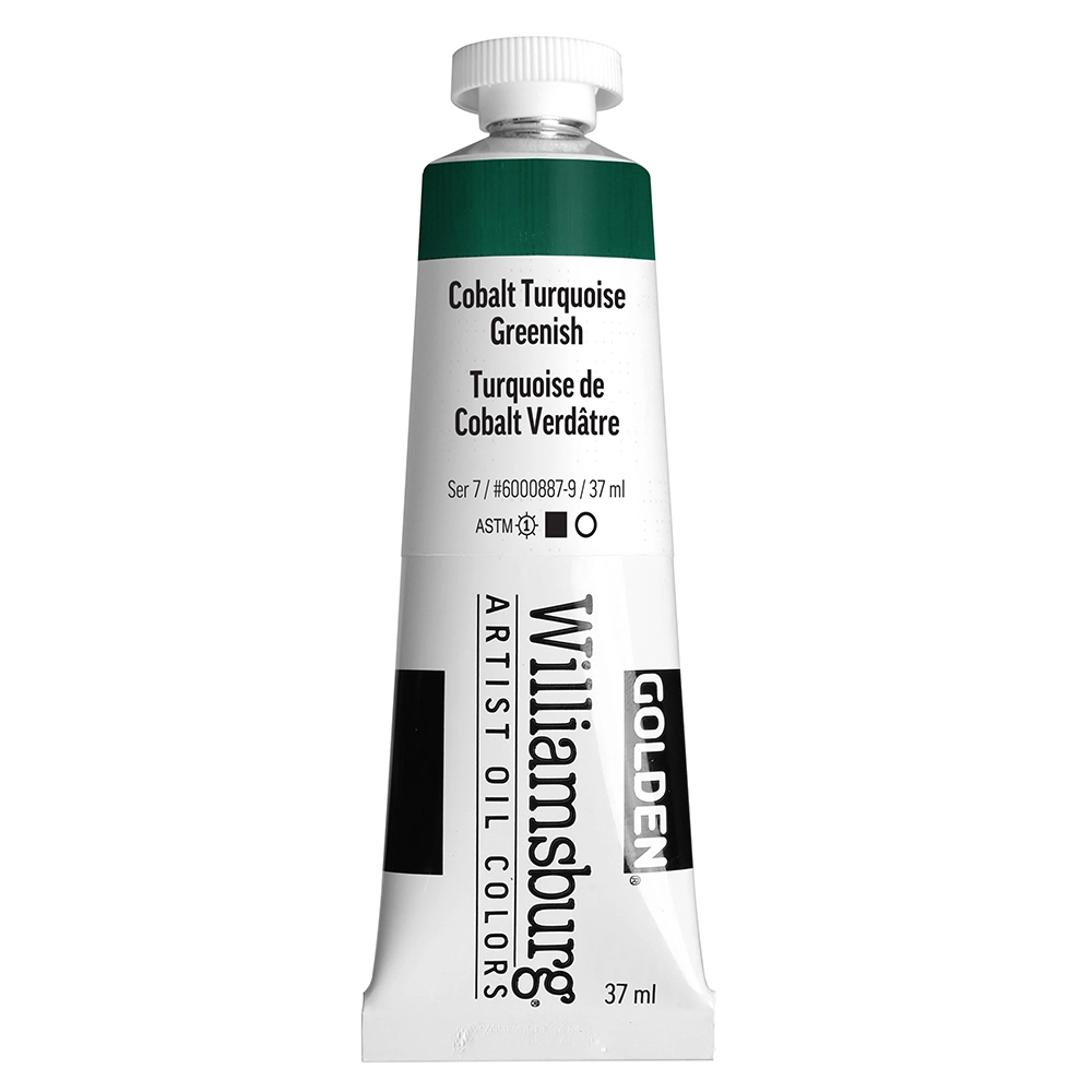 Williamsburg Artist Oil Colors - Cobalt Turquoise Greenish - 37 ml tube - 037-ml-tubes