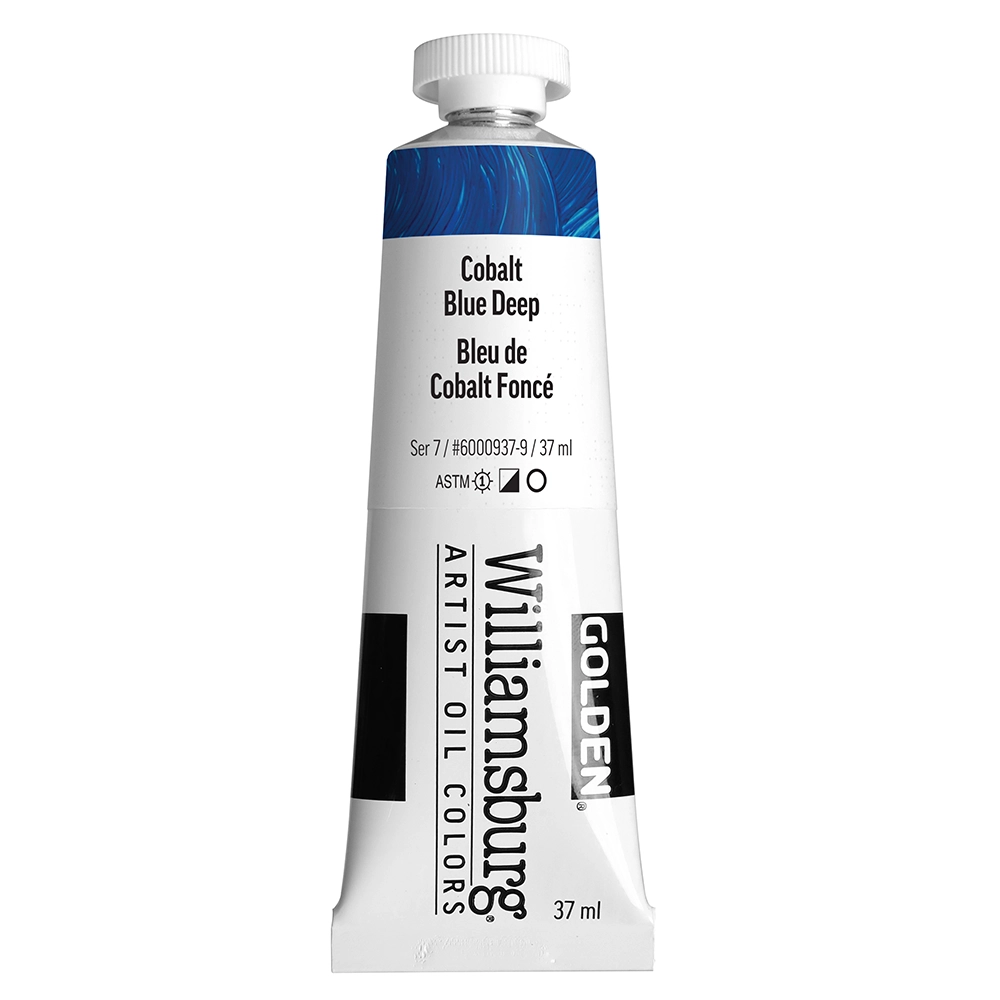Williamsburg Artist Oil Colors - Cobalt Blue Deep - 37 ml tube - 037-ml-tubes