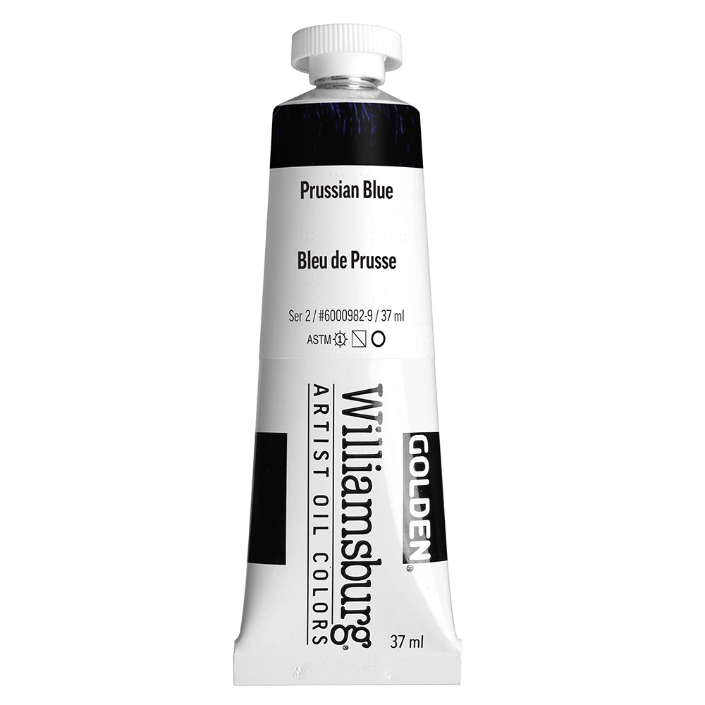 Williamsburg Artist Oil Colors - Prussian Blue - 37 ml tube - 037-ml-tubes