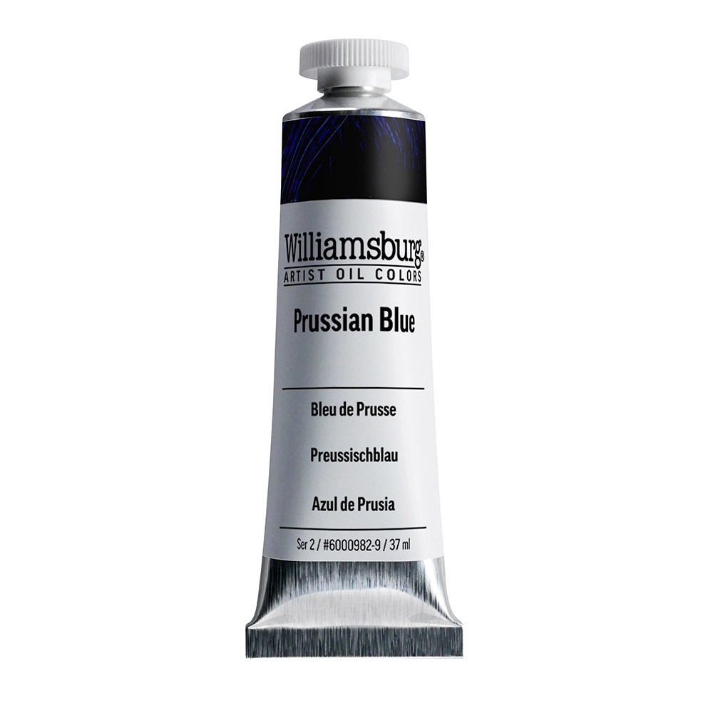 Williamsburg Artist Oil Colors - Prussian Blue - 37ml tube - 037-ml-tubes