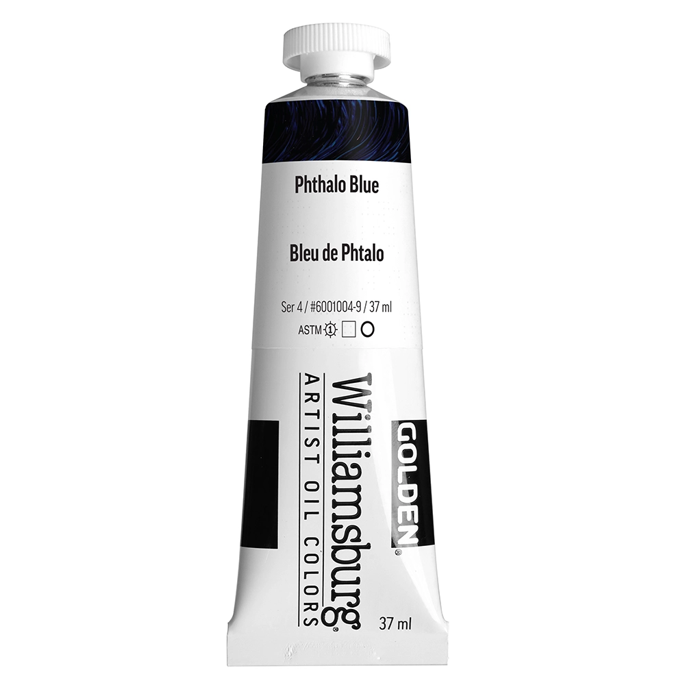 Williamsburg Artist Oil Colors - Phthalo Blue - 37 ml tube - 037-ml-tubes