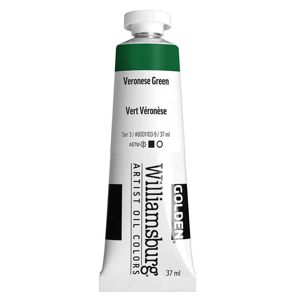 Williamsburg Artist Oil Colors - Veronese Green - 37 ml tube - 037-ml-tubes