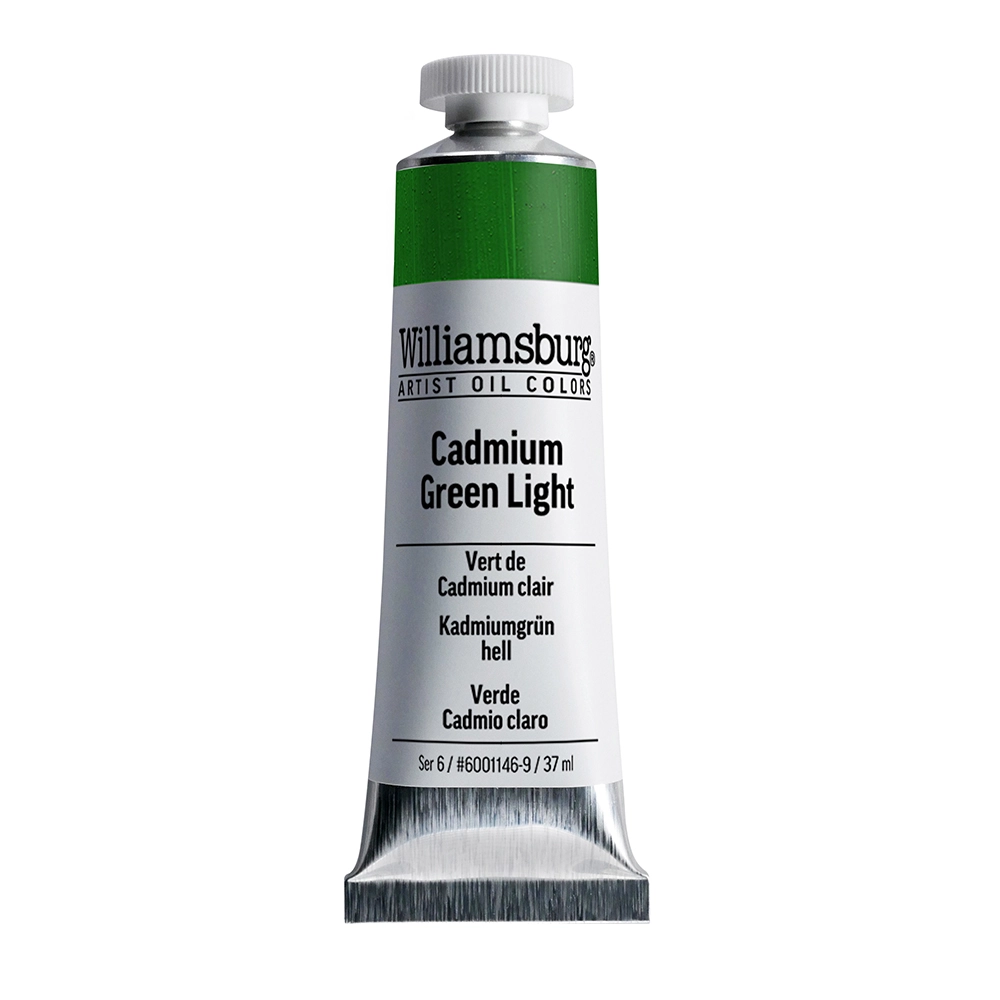Williamsburg Artist Oil Colors - Cadmium Green Light - 37ml tube - 037-ml-tubes