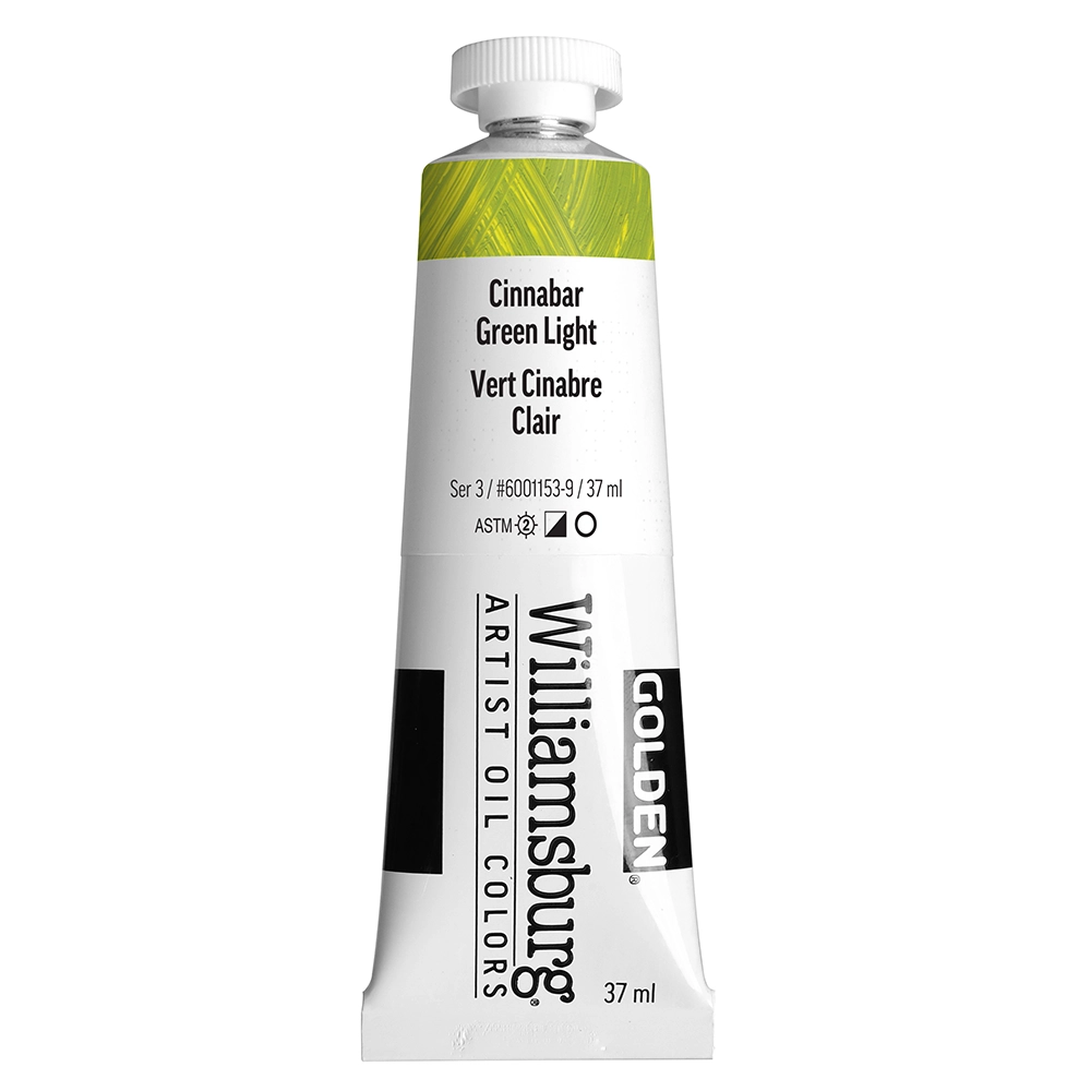 Williamsburg Artist Oil Colors - Cinnabar Green Light - 37 ml tube - 037-ml-tubes