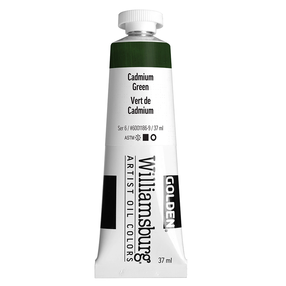 Williamsburg Artist Oil Colors - Cadmium Green - 37 ml tube - 037-ml-tubes