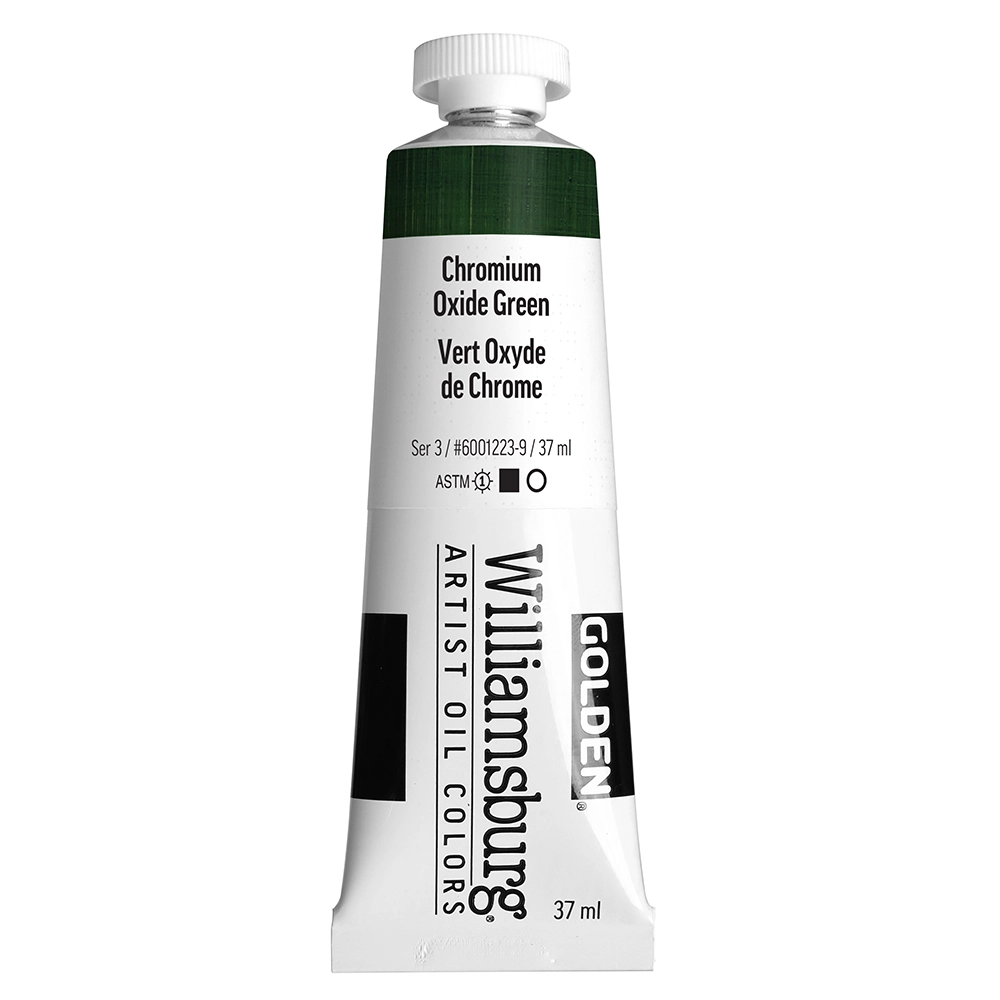 Williamsburg Artist Oil Colors - Chromium Oxide Green - 37 ml tube - 037-ml-tubes