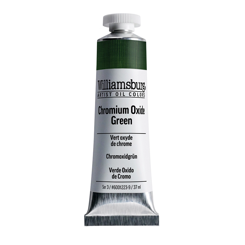 Williamsburg Artist Oil Colors - Chromium Oxide Green - 37ml tube - 037-ml-tubes