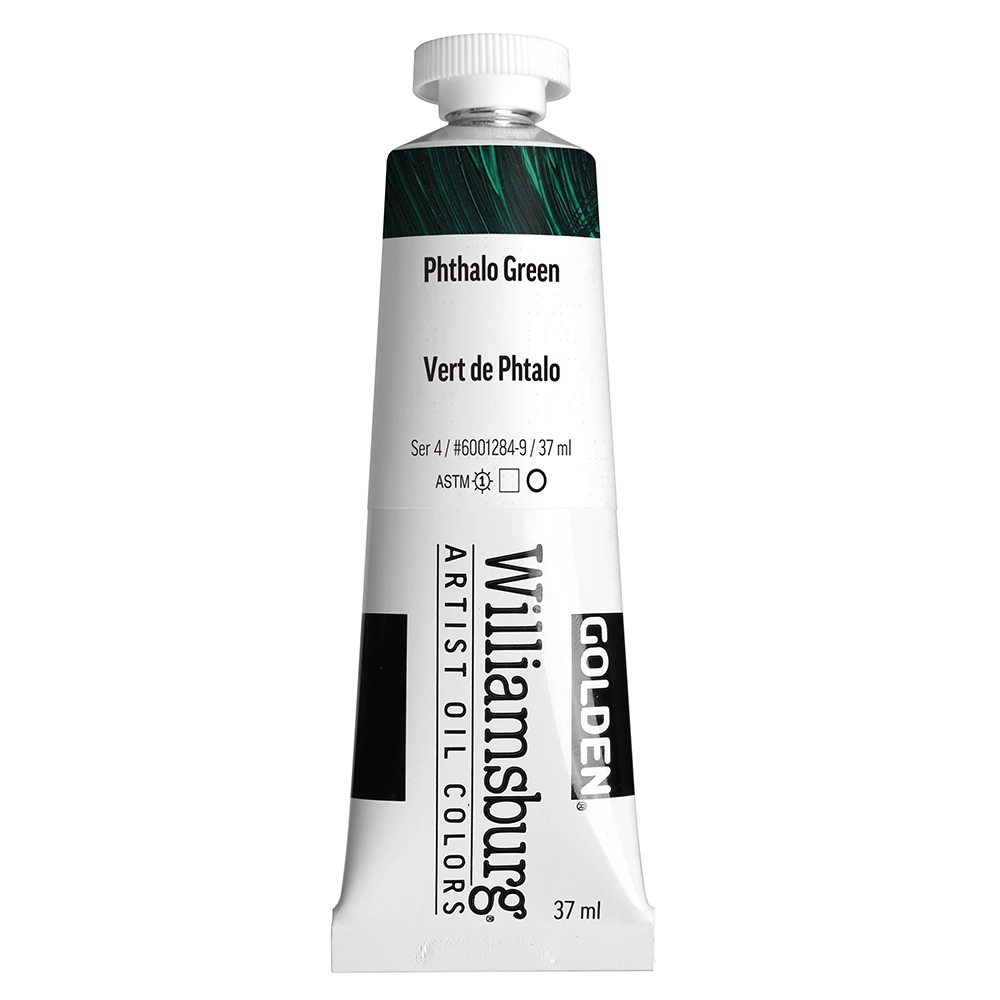 Williamsburg Artist Oil Colors - Phthalo Green - 37 ml tube - 037-ml-tubes