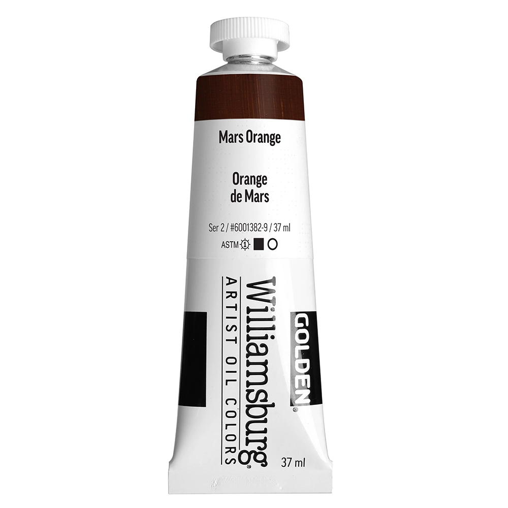 Williamsburg Artist Oil Colors - Mars Orange - 37 ml tube - 037-ml-tubes