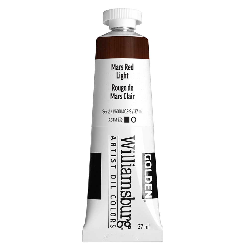 Williamsburg Artist Oil Colors - Mars Red Light - 37 ml tube - 037-ml-tubes