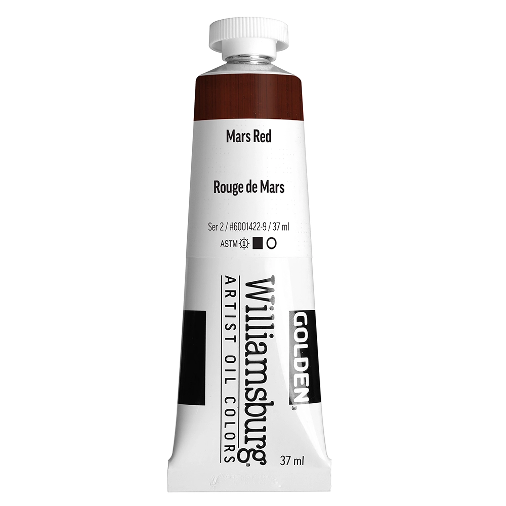 Williamsburg Artist Oil Colors - Mars Red - 37 ml tube - 037-ml-tubes