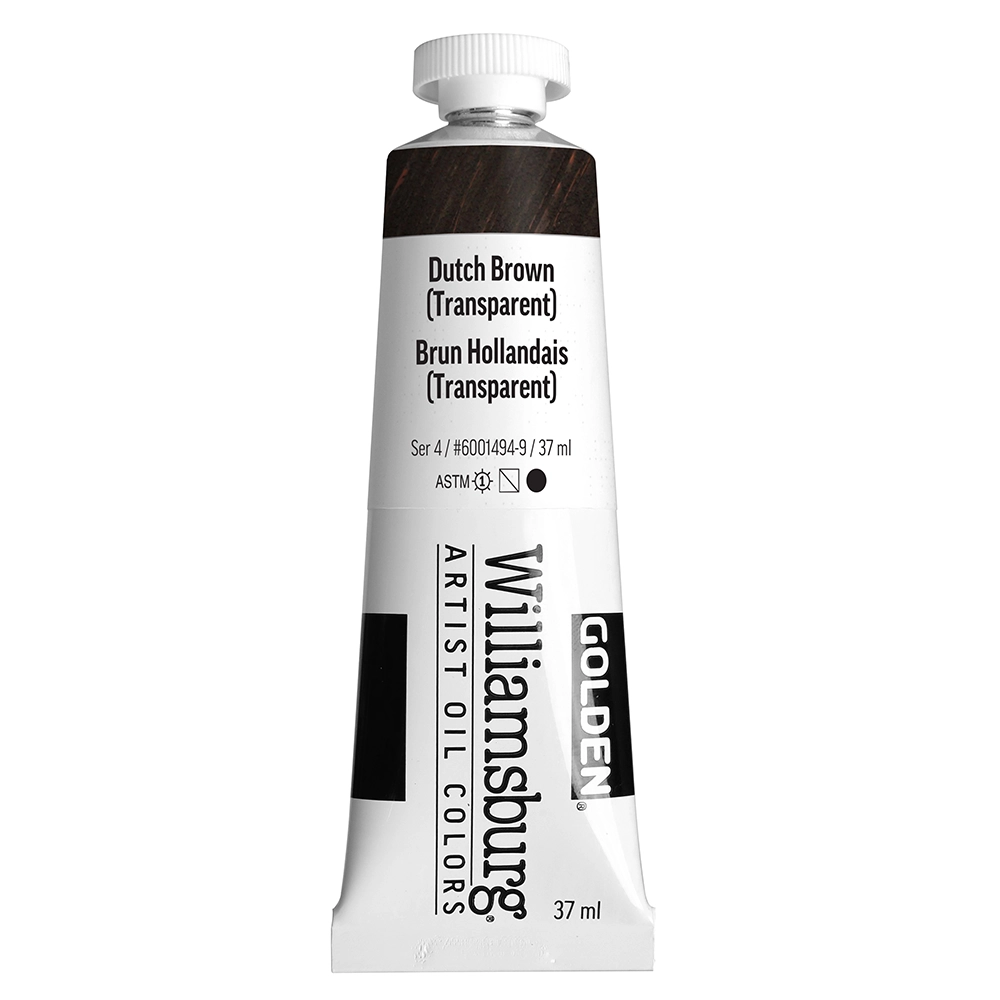 Williamsburg Artist Oil Colors - Dutch Brown (Transparent) - 37 ml tube - 037-ml-tubes