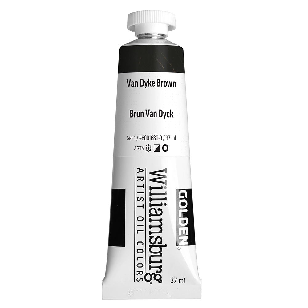 Williamsburg Artist Oil Colors - Van Dyke Brown - 37 ml tube - 037-ml-tubes
