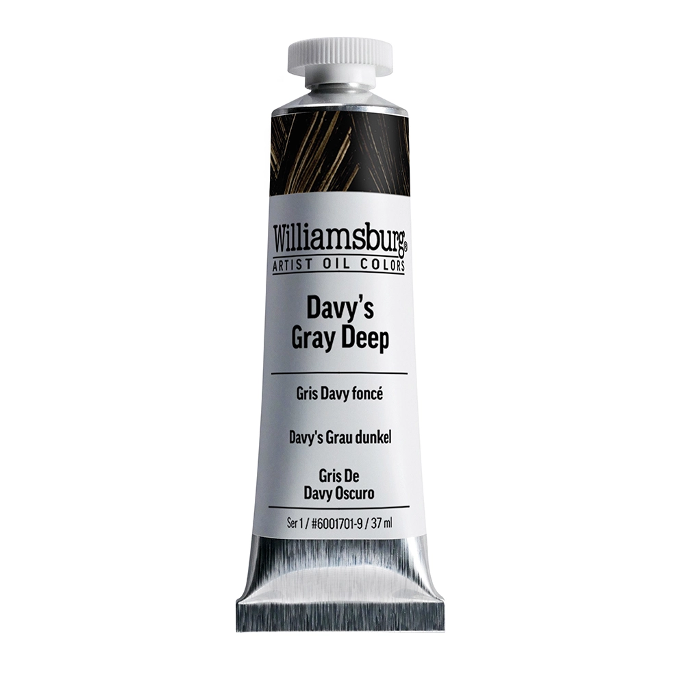 Williamsburg Artist Oil Colors - Davy's Gray Deep - 37ml tube - 037-ml-tubes
