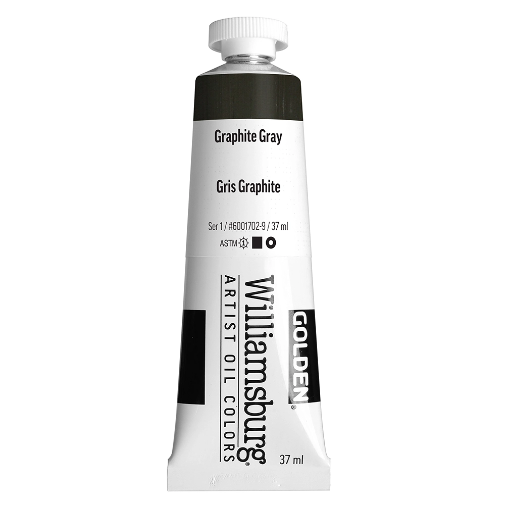 Williamsburg Artist Oil Colors - Graphite Gray - 37 ml tube - 037-ml-tubes
