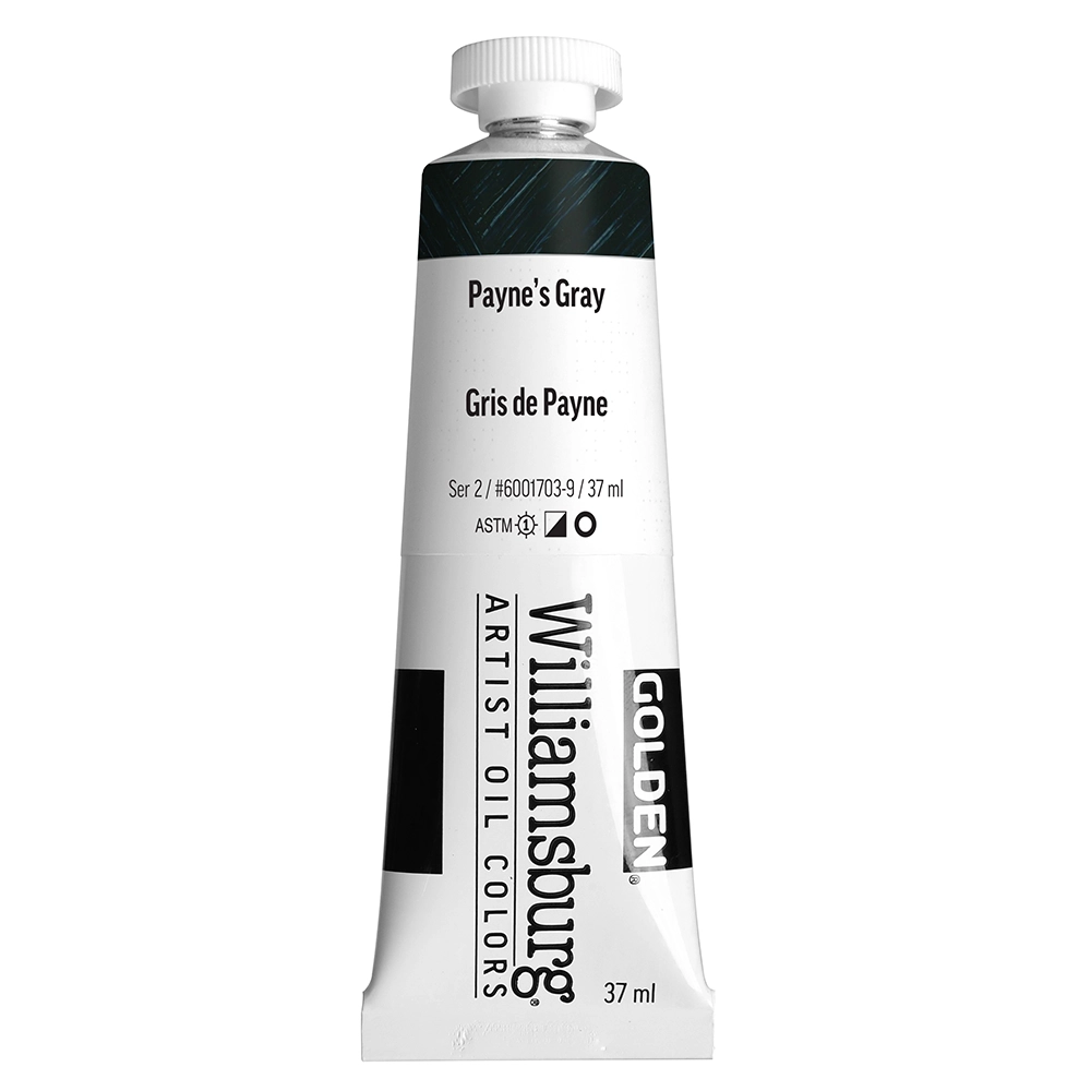 Williamsburg Artist Oil Colors - Payne's Gray - 37 ml tube - 037-ml-tubes