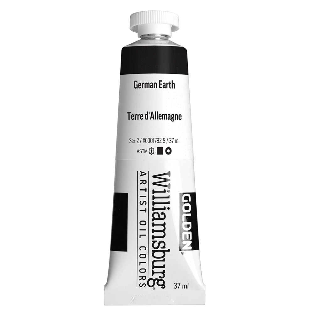 Williamsburg Artist Oil Colors - German Earth - 37 ml tube - 037-ml-tubes