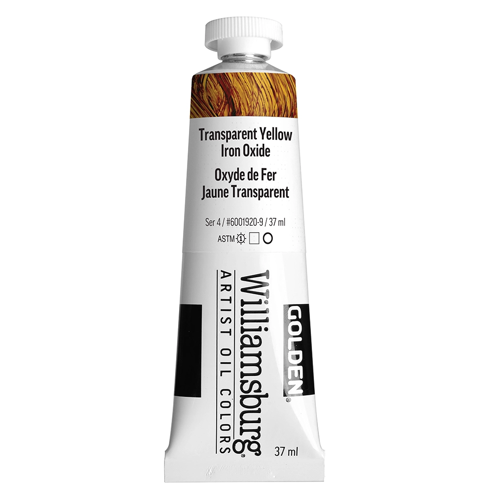 Williamsburg Artist Oil Colors - Transparent Yellow Iron Oxide - 37 ml tube - 037-ml-tubes