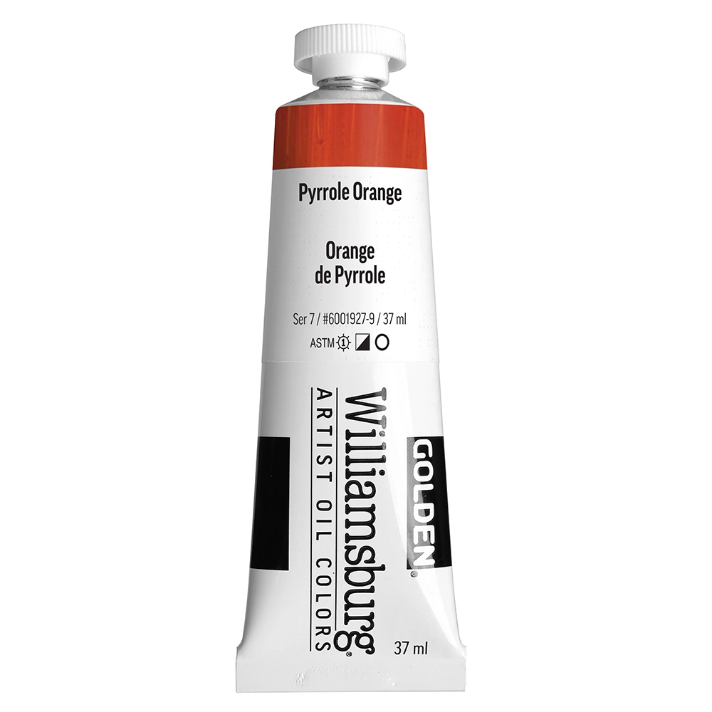 Williamsburg Artist Oil Colors - Pyrrole Orange - 37 ml tube - 037-ml-tubes