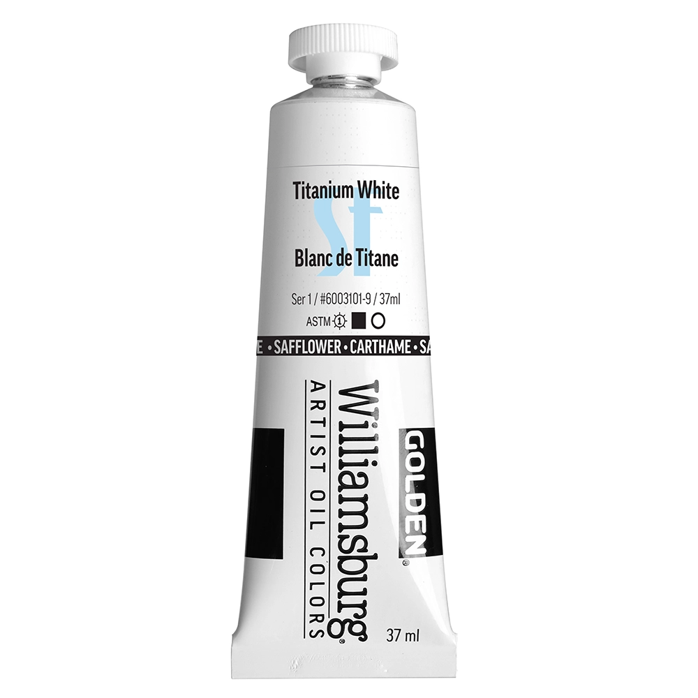 Williamsburg Artist Oil Colors - SF Titanium White - 37 ml tube - 037-ml-tubes