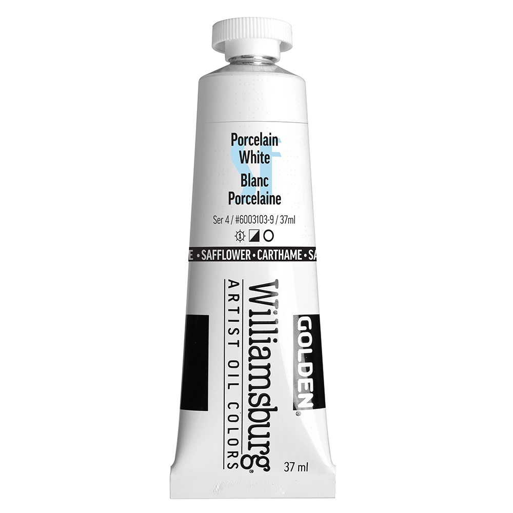 Williamsburg Artist Oil Colors - SF Porcelain White - 37 ml tube - 037-ml-tubes