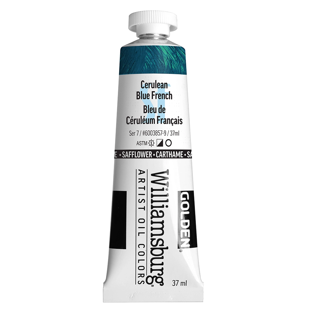 Williamsburg Artist Oil Colors - SF Cerulean Blue French - 37 ml tube - 037-ml-tubes