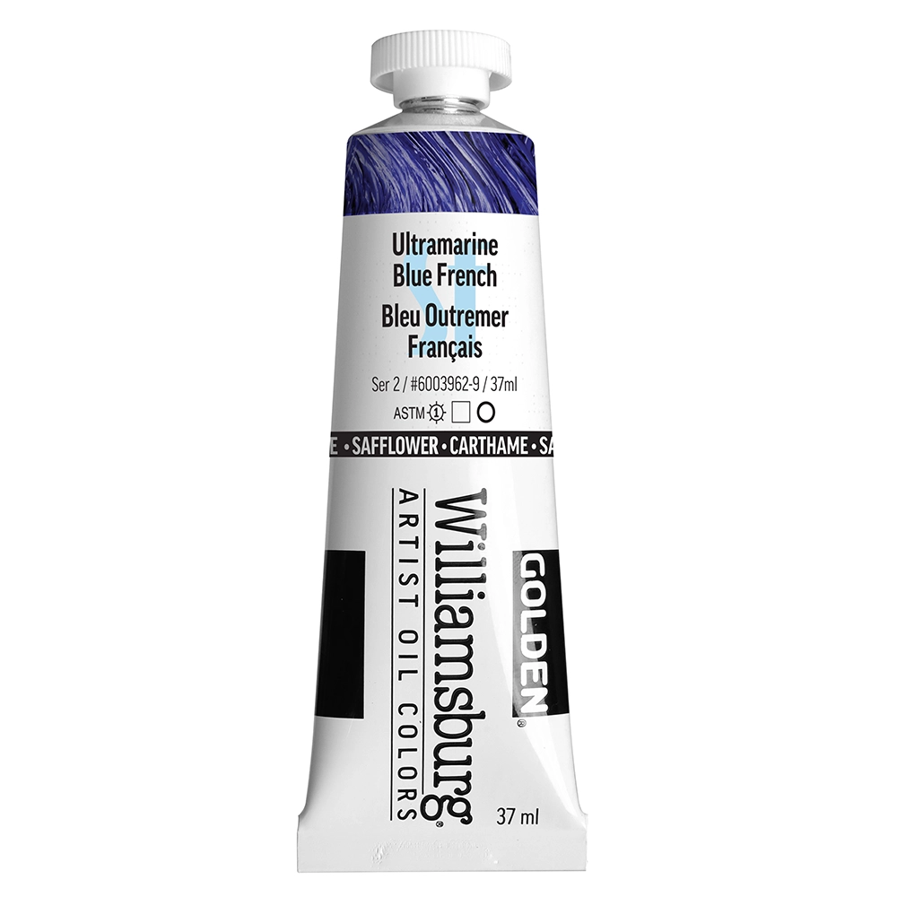 Williamsburg Artist Oil Colors - SF Ultramarine Blue French - 37 ml tube - 037-ml-tubes
