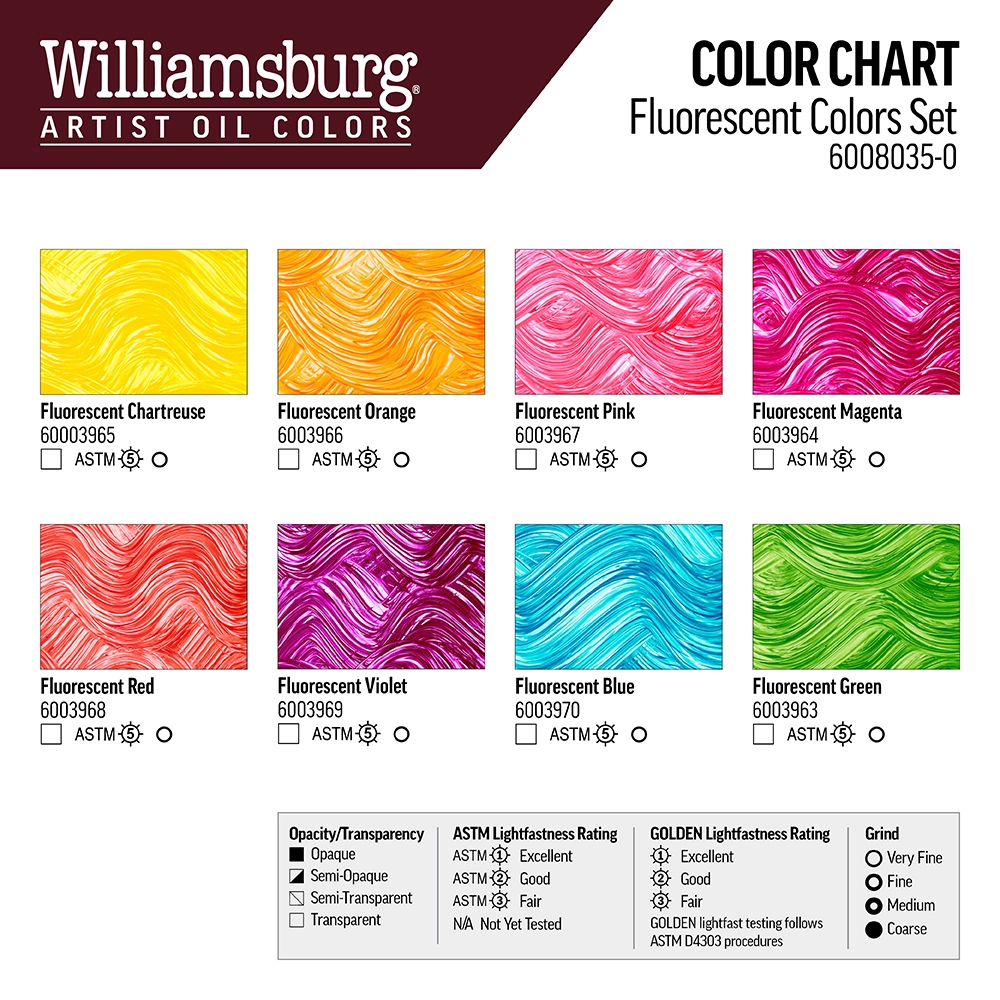 Williamsburg Fluorescent Colors Set - default