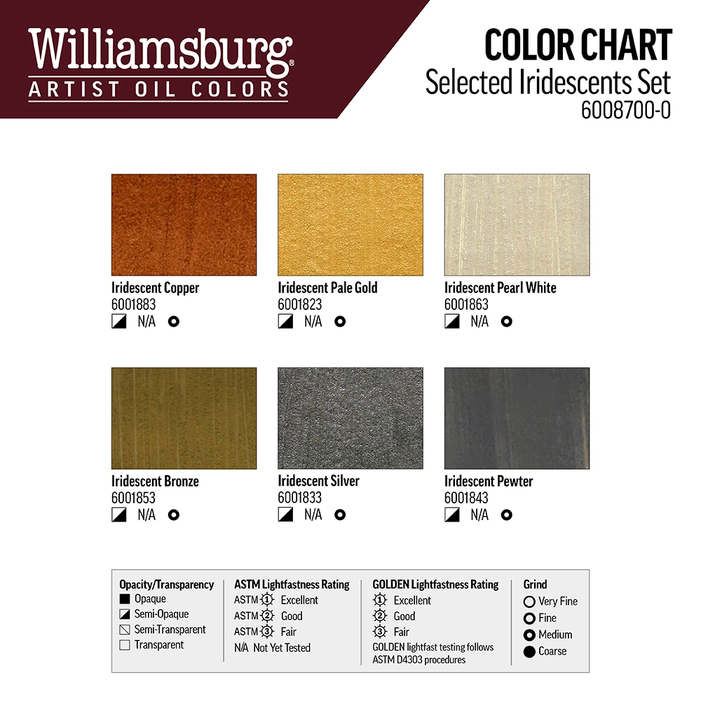 Williamsburg Selected Iridescent Color Set - Oil Set - default