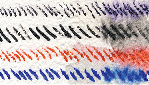 Figure 16: Fiber Paste did not hold sharp lines due to its bumpy texture.