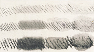 Figure 1b: Acrylic Ground for Pastels displaying a hard, toothy surface.