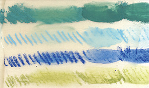 Figure 2b: Fine Pumice Gel allows for a continuous line when drawn upon.