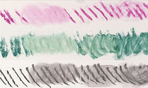 Figure 8: The absorbent, spongy surface of synthetic chalk ground allowed for great blending, especially with softer media such as charcoal and pastels.