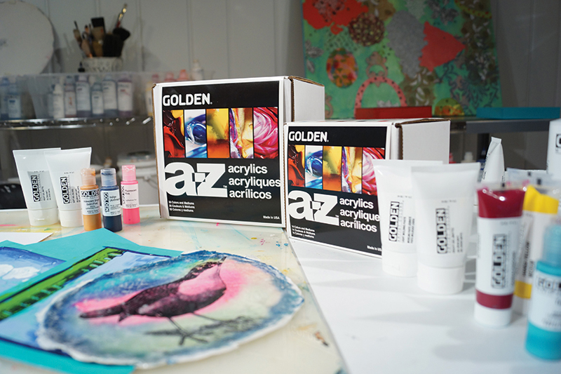 GOLDEN A-Z acrylics Set