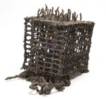 16″ x 15″ x 12″, Soil,  Mixed Media,  Acrylic Binders,  Steel,  and Raw Pigment