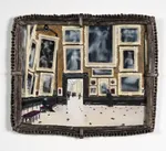 19'' x 22'',  Acrylic & oil on linen mounted on Dibond® with mixed media frame