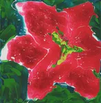 Acrylic on canvas,  12″ x 12″, $135