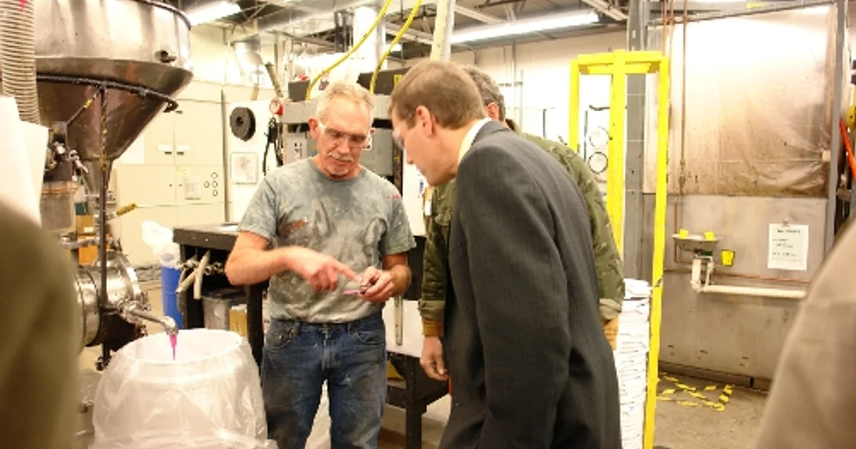 Senator David J. Valesky Tours Golden Artist Colors