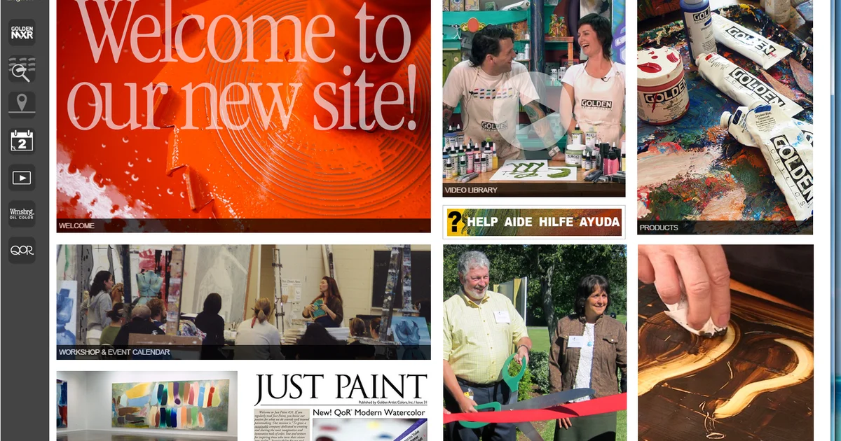 Golden Artist Colors Launches Newly Designed Website