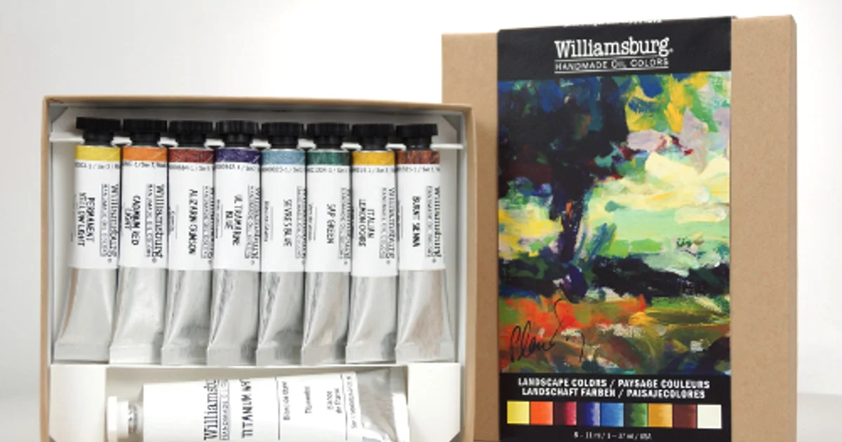 Four New Trial Color Sets from Williamsburg Handmade Oils: Signature Colors, Landscape Colors, Traditional Colors and Modern Colors