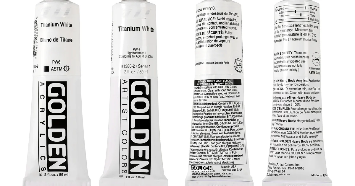 New Biocide Statement on GOLDEN Acrylic Color Labels