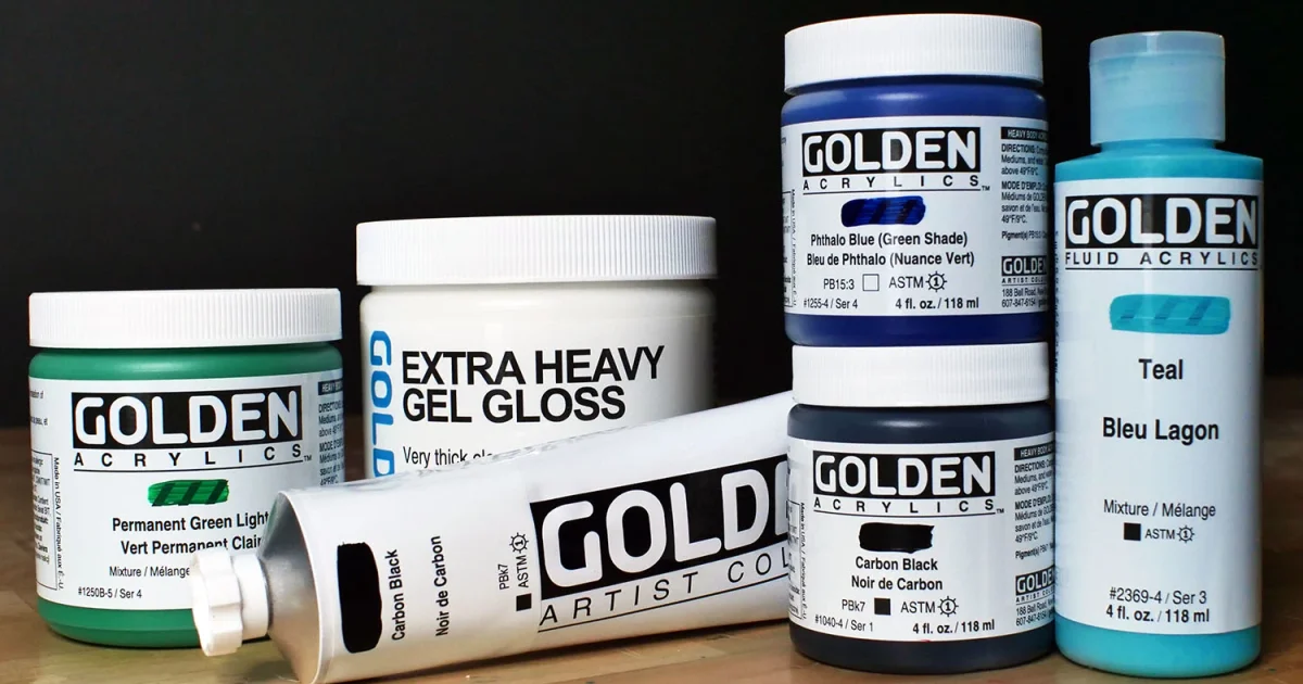 Heavy Body, Extra Heavy Gel Gloss, and Fluid Teal Recall