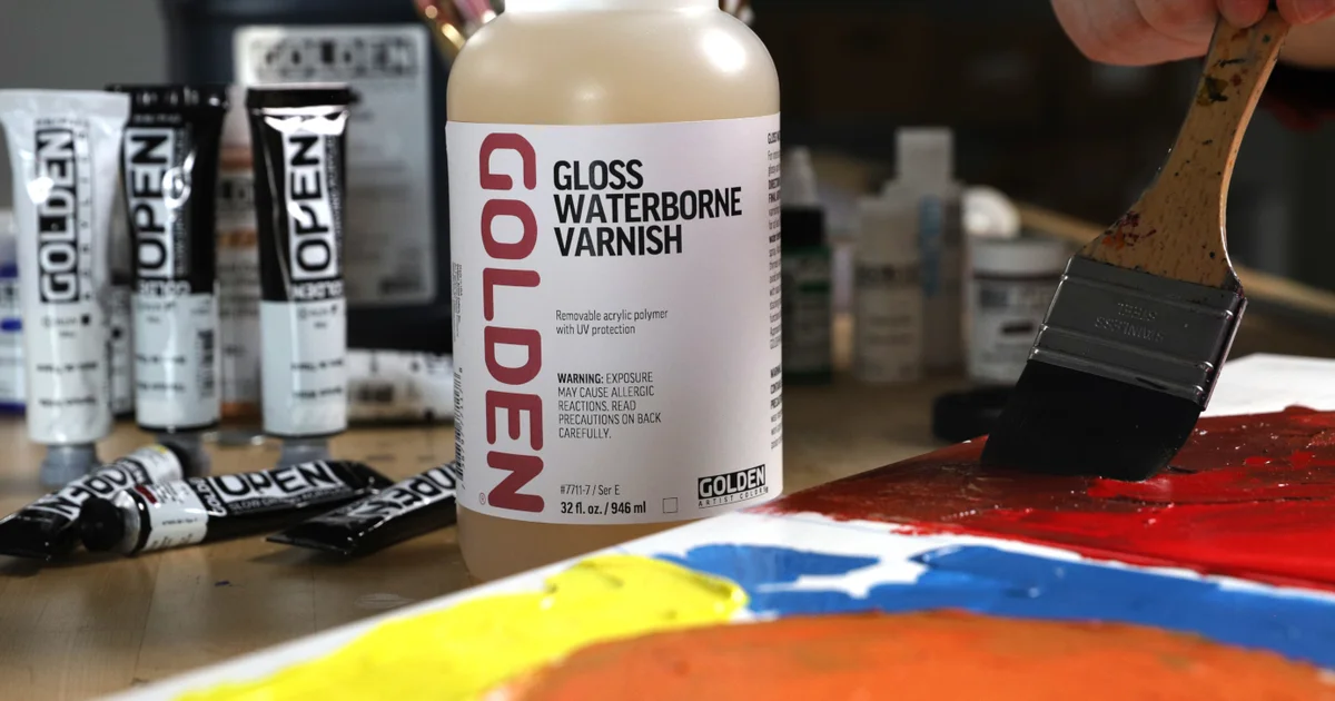 GOLDEN Waterborne Varnish is Back!